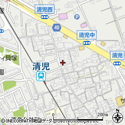 大阪府貝塚市清児1006周辺の地図