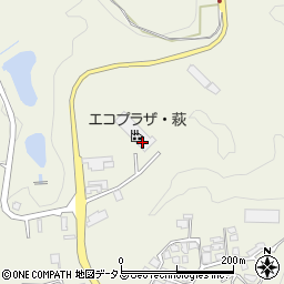 萩市役所　萩第二リサイクルセンター周辺の地図