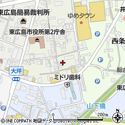 広島県東広島市西条上市町8-35周辺の地図