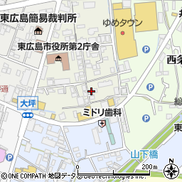広島県東広島市西条上市町8-36周辺の地図