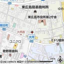 広島県東広島市西条朝日町10-13周辺の地図