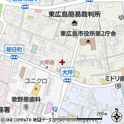 広島県東広島市西条朝日町10周辺の地図