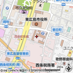 広島県東広島市西条昭和町13周辺の地図