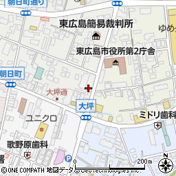 広島県東広島市西条朝日町10-12周辺の地図