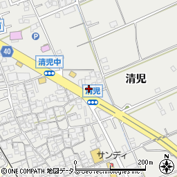 大阪府貝塚市清児535-4周辺の地図