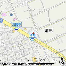 大阪府貝塚市清児535周辺の地図