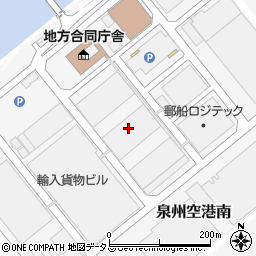 ローソン関空貨物ビル店周辺の地図