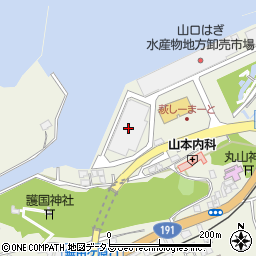 山口県漁連周辺の地図