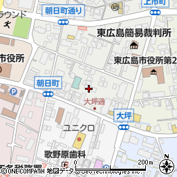 広島県東広島市西条朝日町11周辺の地図