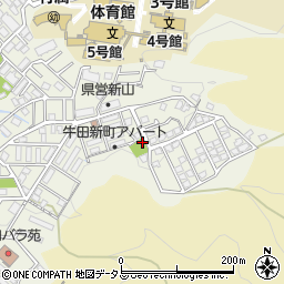 牛田新町第一公園トイレ周辺の地図