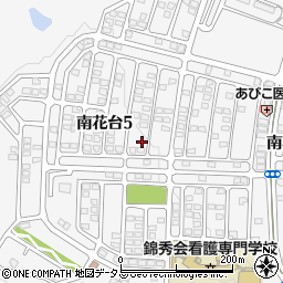 大阪府河内長野市南花台5丁目10-10周辺の地図