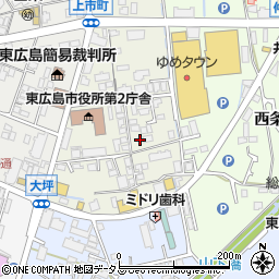 広島県東広島市西条上市町8-50周辺の地図