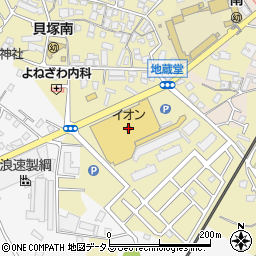 イオン貝塚店周辺の地図
