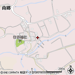 奈良県御所市南郷周辺の地図
