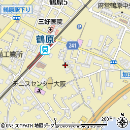 大阪府泉佐野市鶴原1820周辺の地図