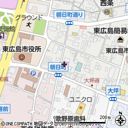 広島県東広島市西条朝日町12-28周辺の地図