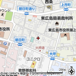 広島県東広島市西条朝日町11-6周辺の地図