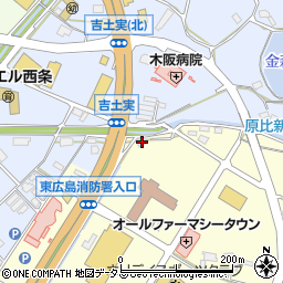 広島県東広島市西条町助実1142周辺の地図