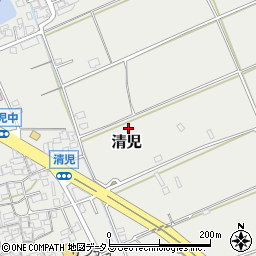 大阪府貝塚市清児342周辺の地図
