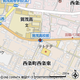 賀茂高校前周辺の地図