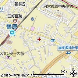 大阪府泉佐野市鶴原1812周辺の地図