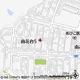 大阪府河内長野市南花台5丁目10-7周辺の地図