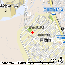 戸坂百田第十二アパート周辺の地図