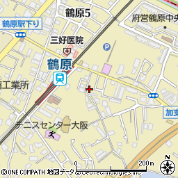 大阪府泉佐野市鶴原1808周辺の地図