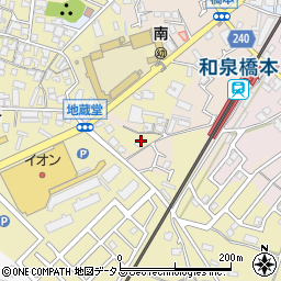 大阪府貝塚市地藏堂327周辺の地図