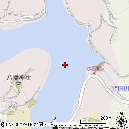 久山田水源池周辺の地図