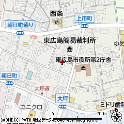 広島県東広島市西条朝日町9周辺の地図