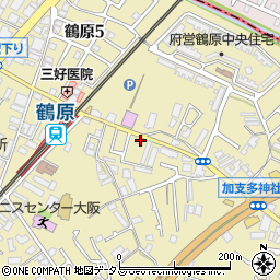 大阪府泉佐野市鶴原1812-3周辺の地図