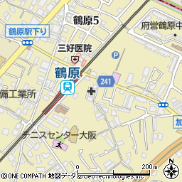 大阪府泉佐野市鶴原1806周辺の地図