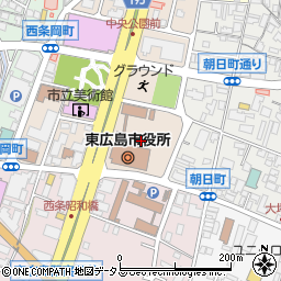 広島県東広島市西条栄町8周辺の地図