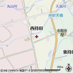 奈良県御所市西持田周辺の地図