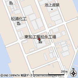 東和工業松永工場周辺の地図