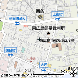 広島県東広島市西条朝日町9-31周辺の地図