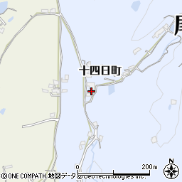 広島県尾道市十四日町1565-6周辺の地図