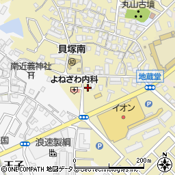 大阪府貝塚市地藏堂102周辺の地図