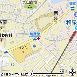 大阪府貝塚市地藏堂324-1周辺の地図