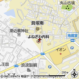 大阪府貝塚市地藏堂116周辺の地図