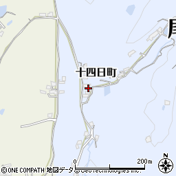 広島県尾道市十四日町1565-3周辺の地図