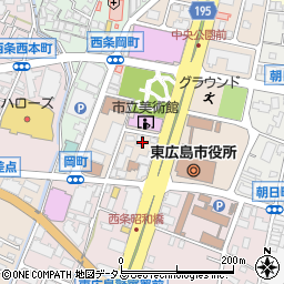 広島県東広島市西条栄町9周辺の地図