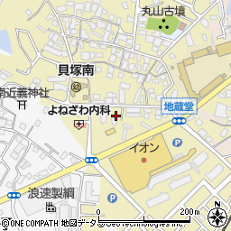 大阪府貝塚市地藏堂109周辺の地図