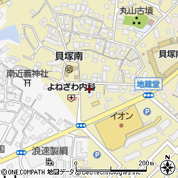 大阪府貝塚市地藏堂110-1周辺の地図