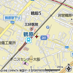 大阪府泉佐野市鶴原1807周辺の地図