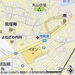 大阪府貝塚市地藏堂93周辺の地図