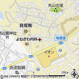 大阪府貝塚市地藏堂108周辺の地図