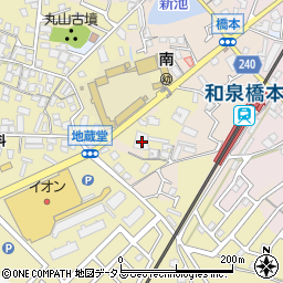 大阪府貝塚市地藏堂310周辺の地図