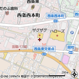 広島県東広島市西条西本町27周辺の地図